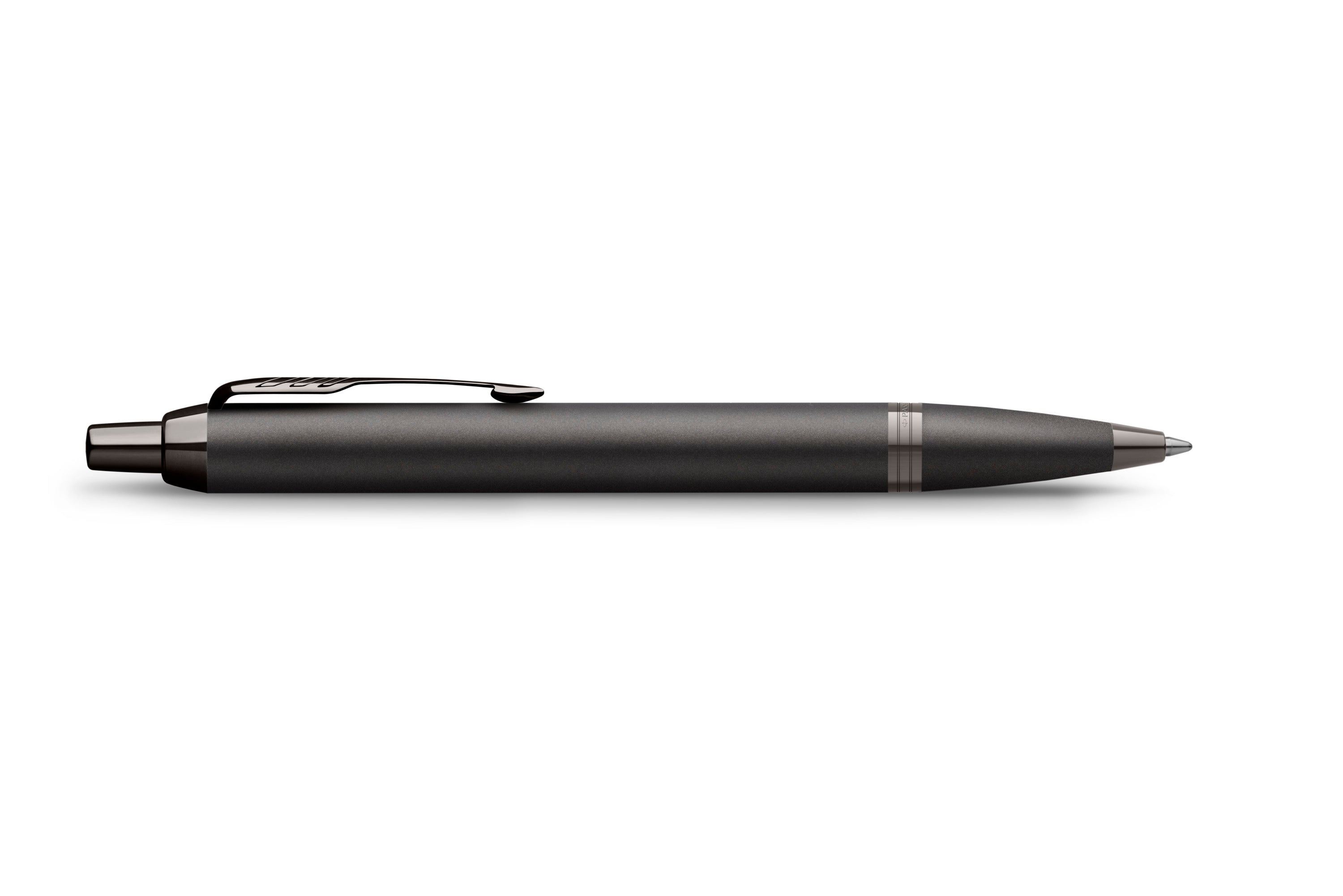 Engraved and personalised Parker IM Monochrome Ballpoint Pen – Luxury Professional Writing Instrument