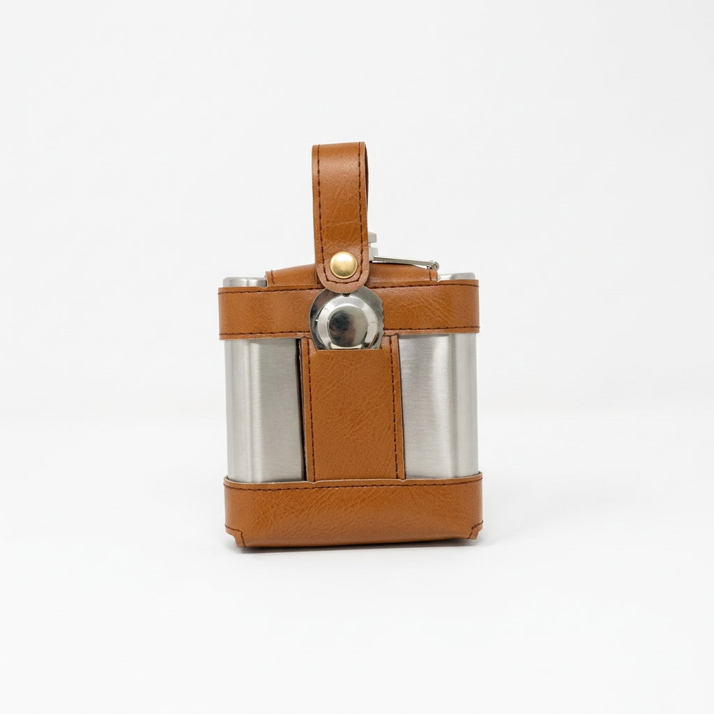 Hipflask and golf set clip case 