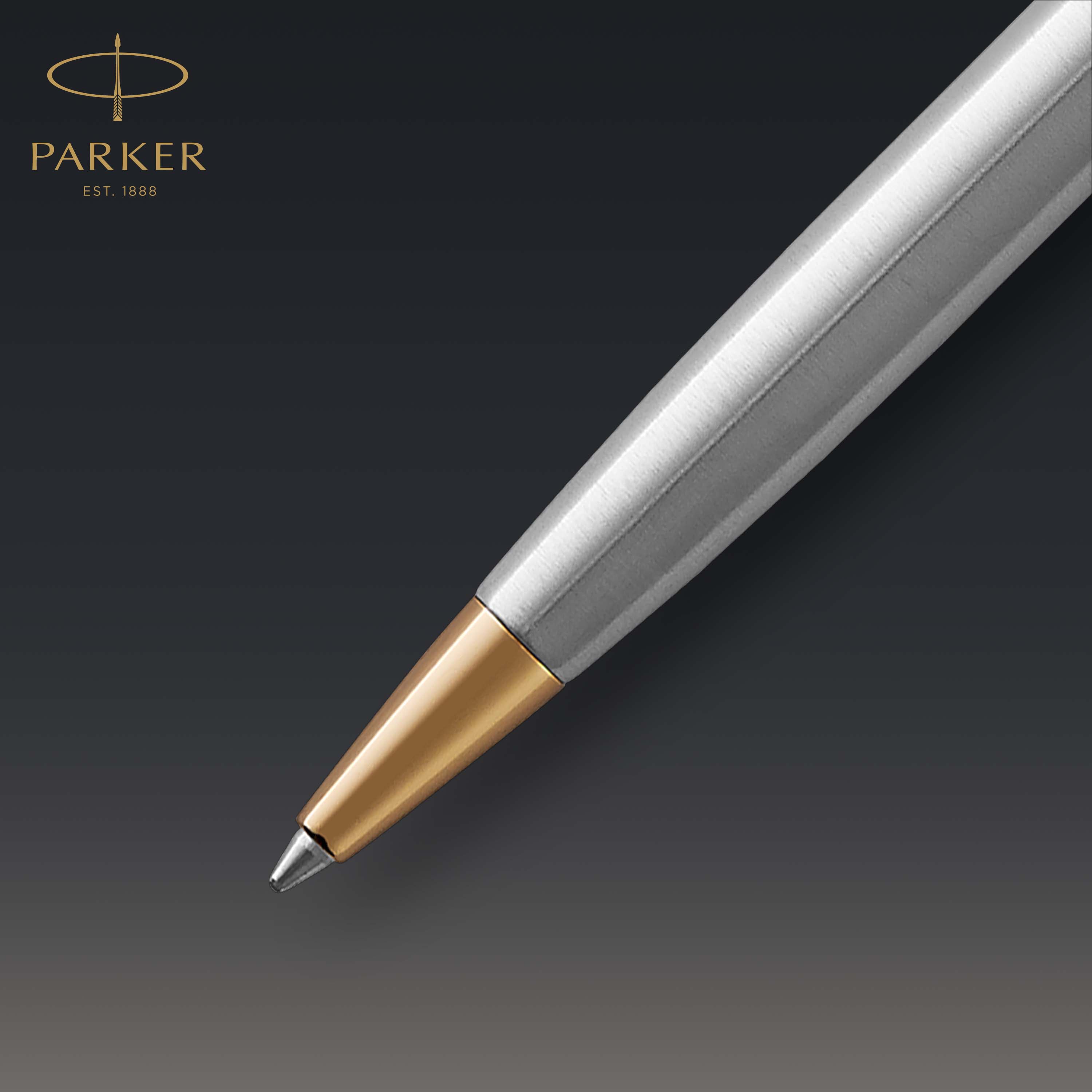 Parker Sonnet Silver Gold Ball Point Pen