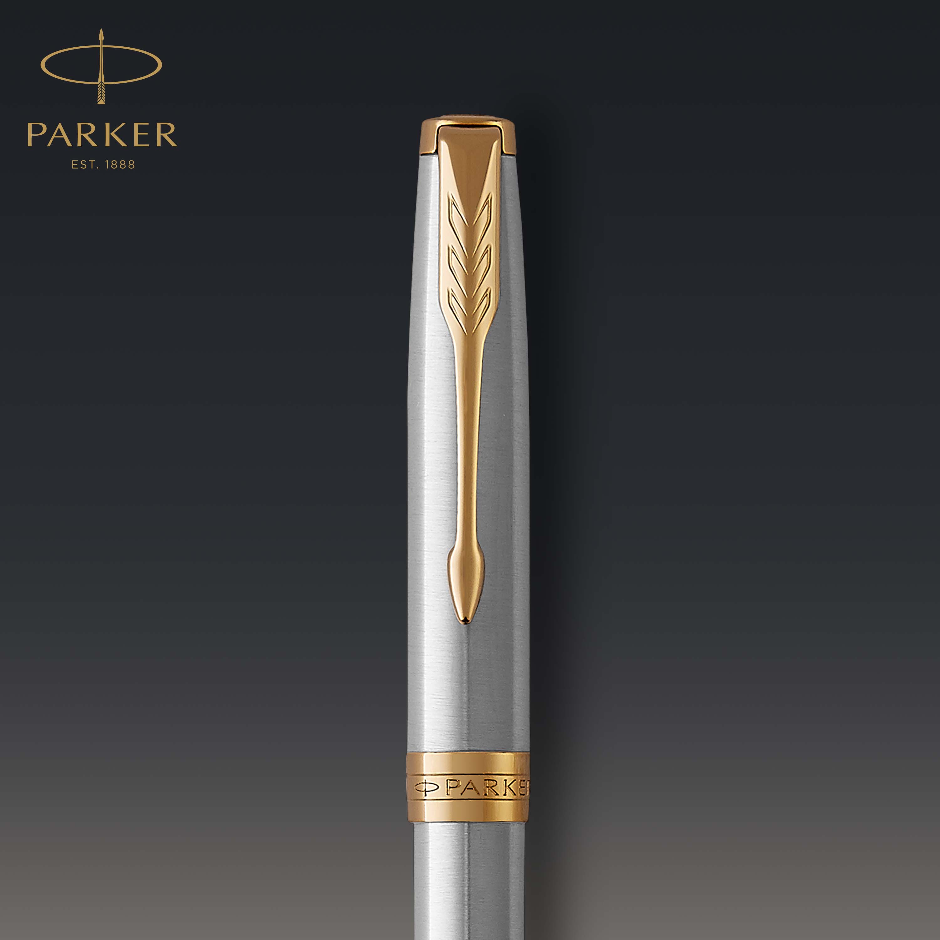 Parker Sonnet Silver Gold Ball Point Pen