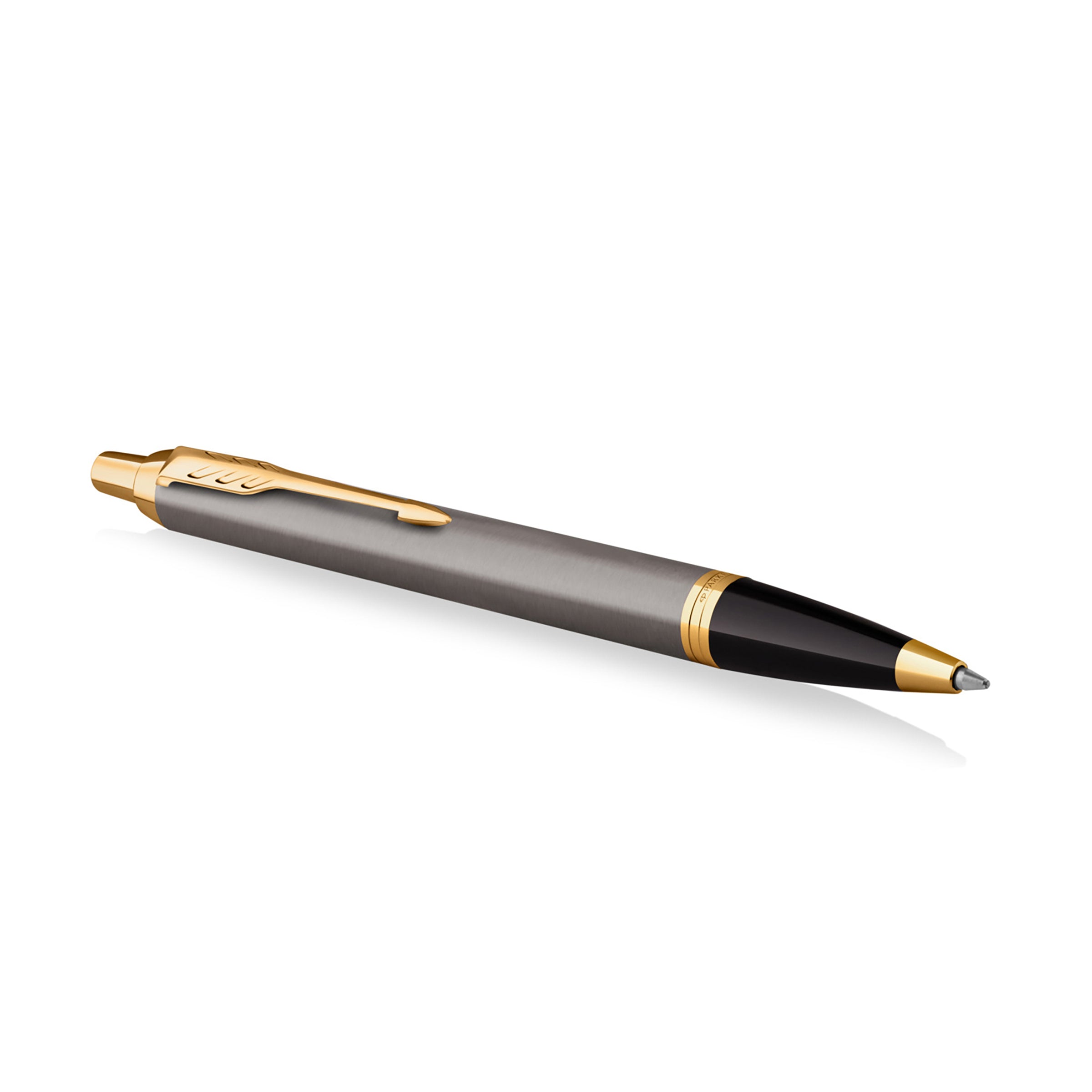Parker Pen IM Core Grey/Gold Trim Ball Point Pen