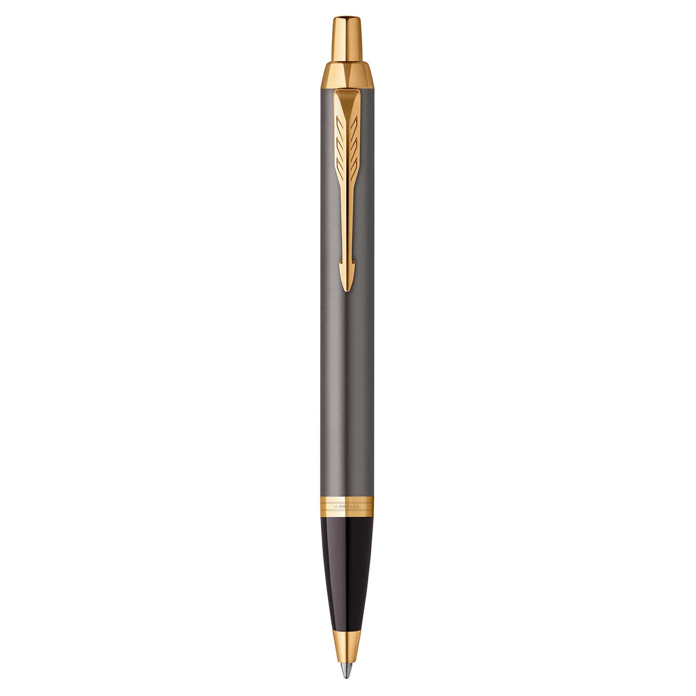 Parker Pen IM Core Grey/Gold Trim Ball Point Pen