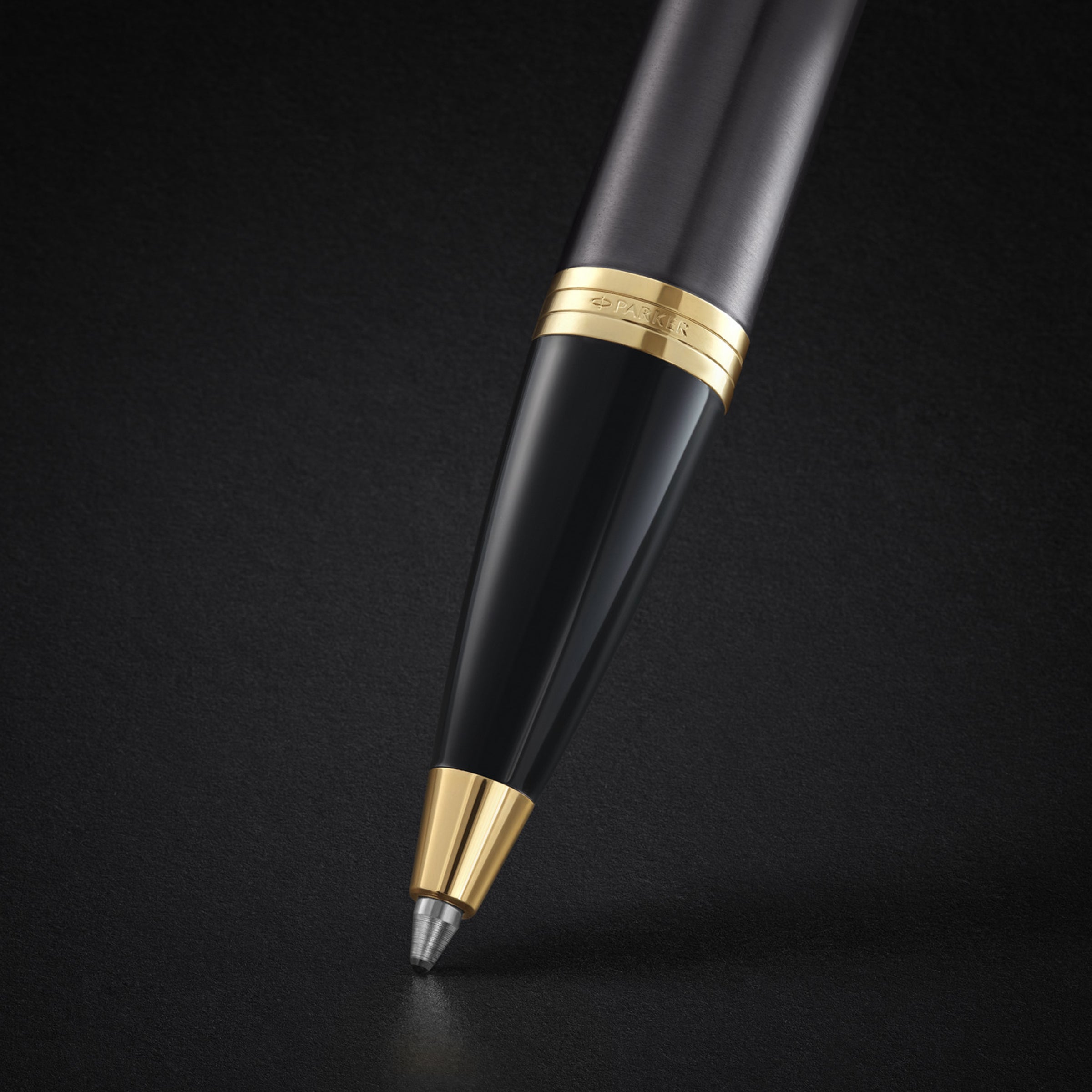 Parker Pen IM Core Grey/Gold Trim Ball Point Pen