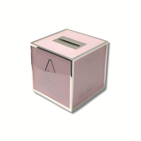 Engravable Pink ABC Money Box