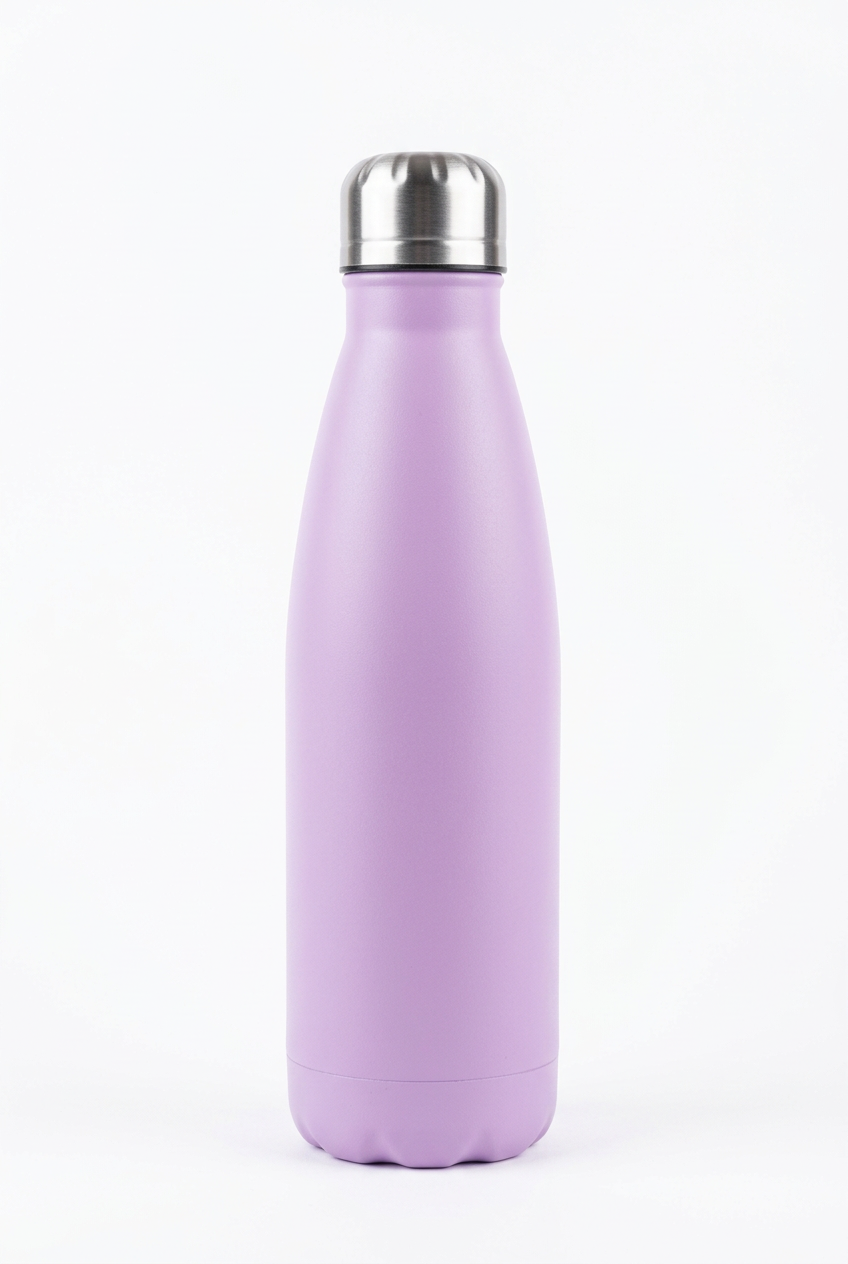 Purple Double Walled Drink Bottle Engraved