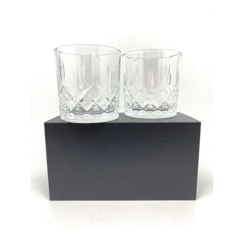 Patterned Whisky Glass x 2