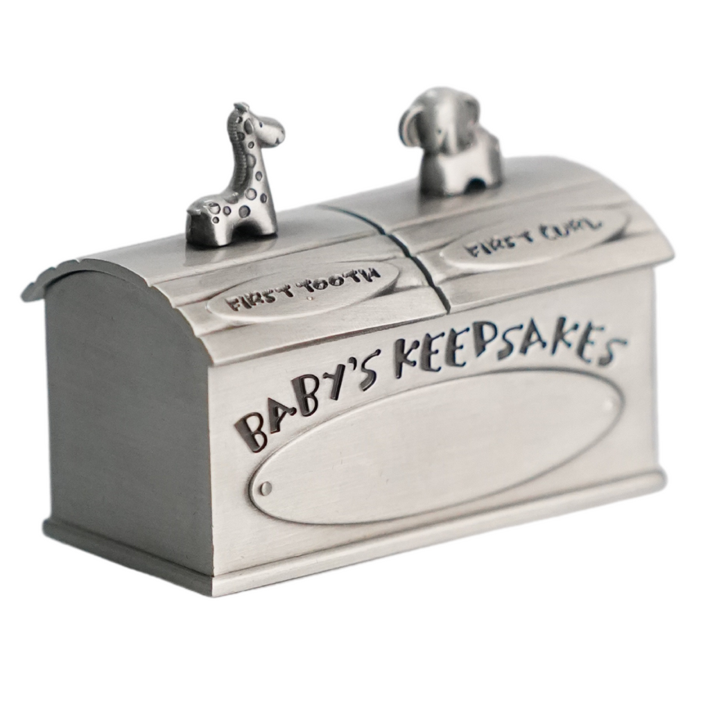 Baby's keepsake first curl and deals tooth box