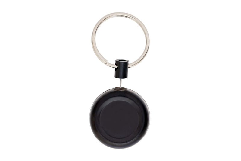 Retriver Small With Pin Black Plastic Key Ring Accessory