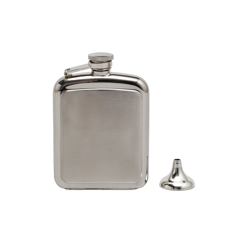 TWO TONE STAINLESS STEEL HIPFLASK