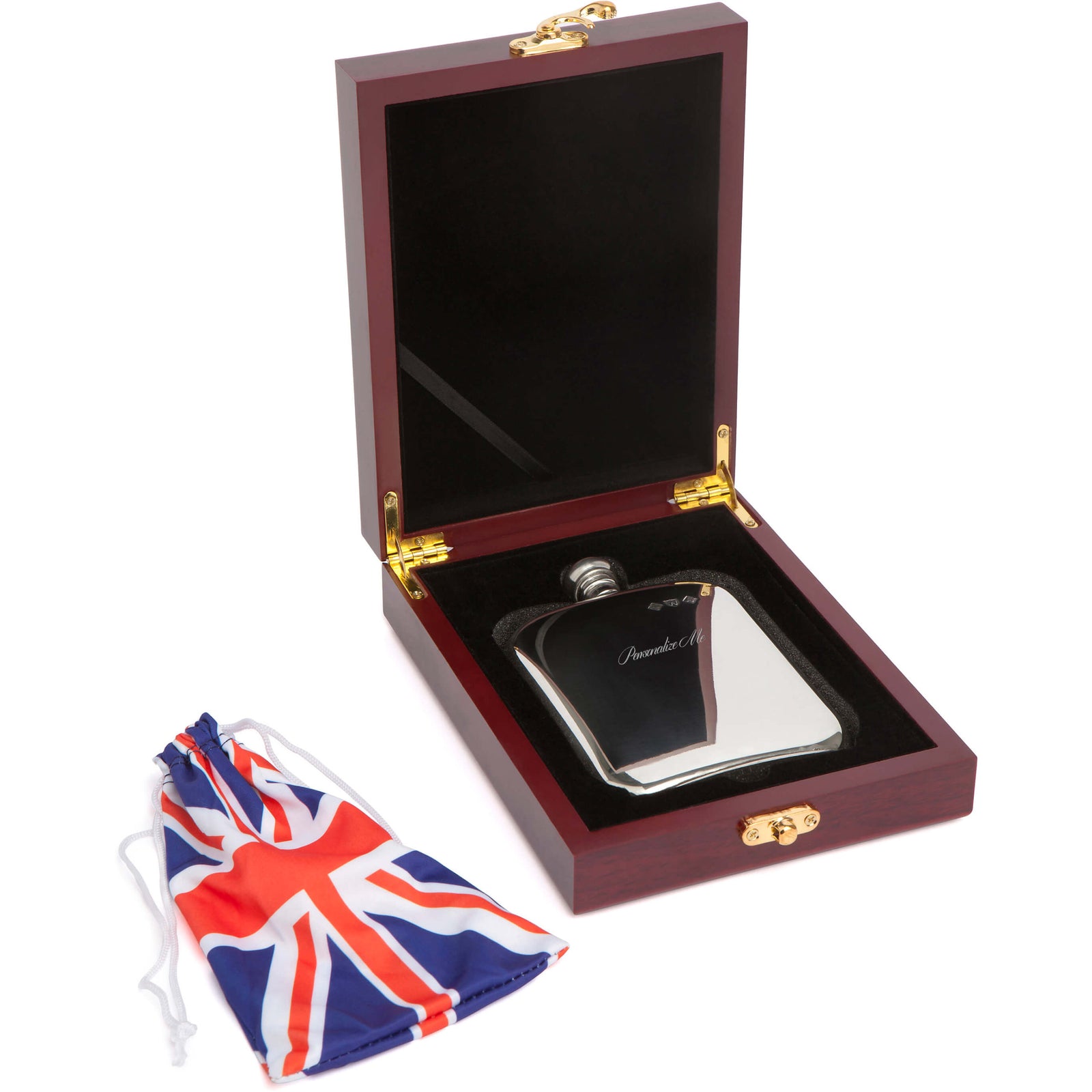 British Pewter Hip Flask Add Engraving Mister Minit