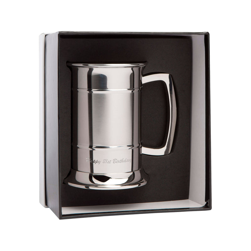 Tankard Two Tone - Stainless Steel - Personalized Gift For Milestones