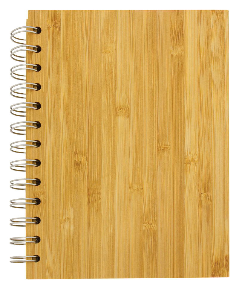 Personalised, engraved note book made from Bamboo