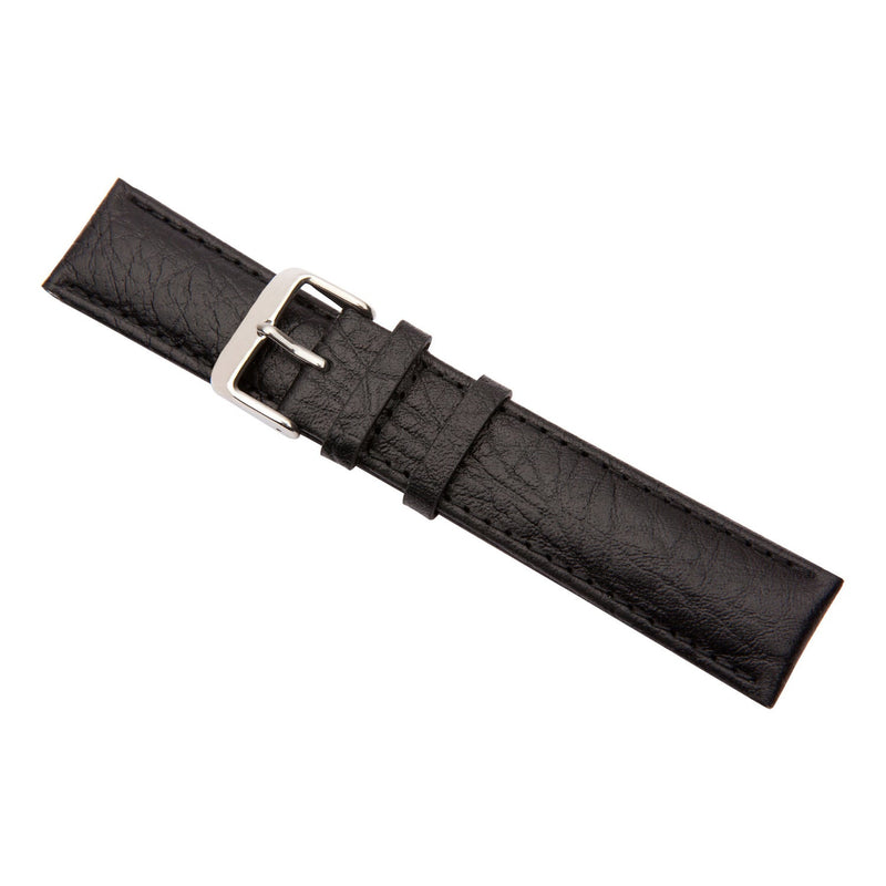 Black Soft Italian Buffalo Leather Watch Band 20mm 2511120