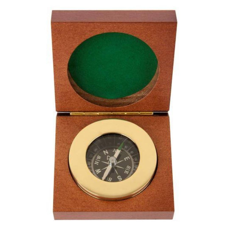 Brass Pocket Compass - Add Engraving - Mister Minit