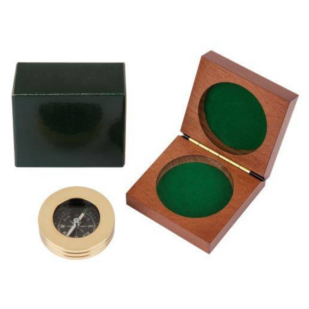 Brass pocket compass 4