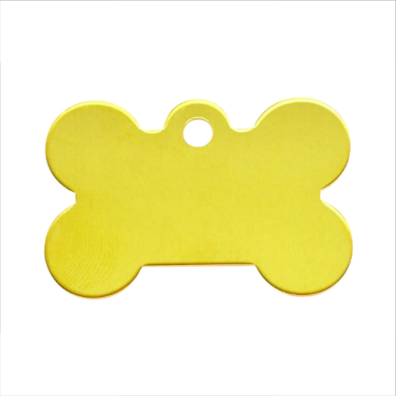 Brass Bone Dog Tag ID Tag for Pets Personalized with Engraving