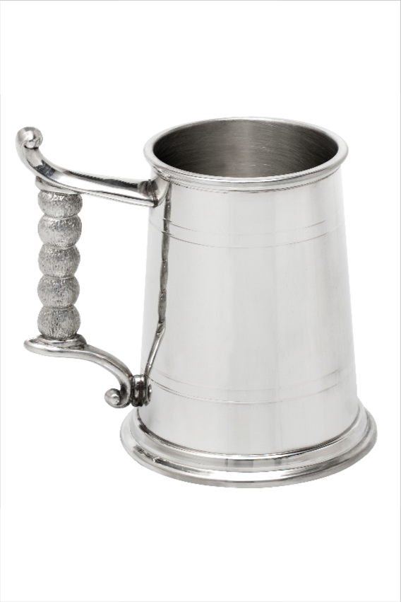 British Pewter Tankard Rope Handled - Personalized Gift for Milestones