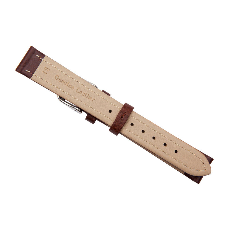 Brown calf leather watch band 16mm 2520116 2