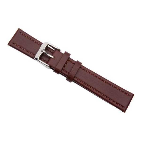Brown calf leather watch band 18mm 2520118 2