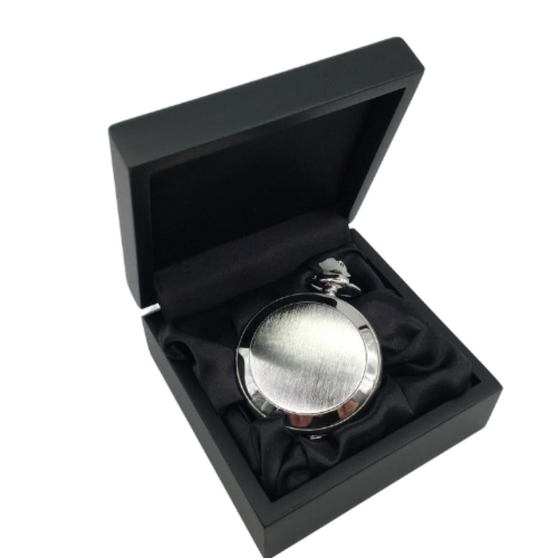 Brushed Silver Pocket Watch1