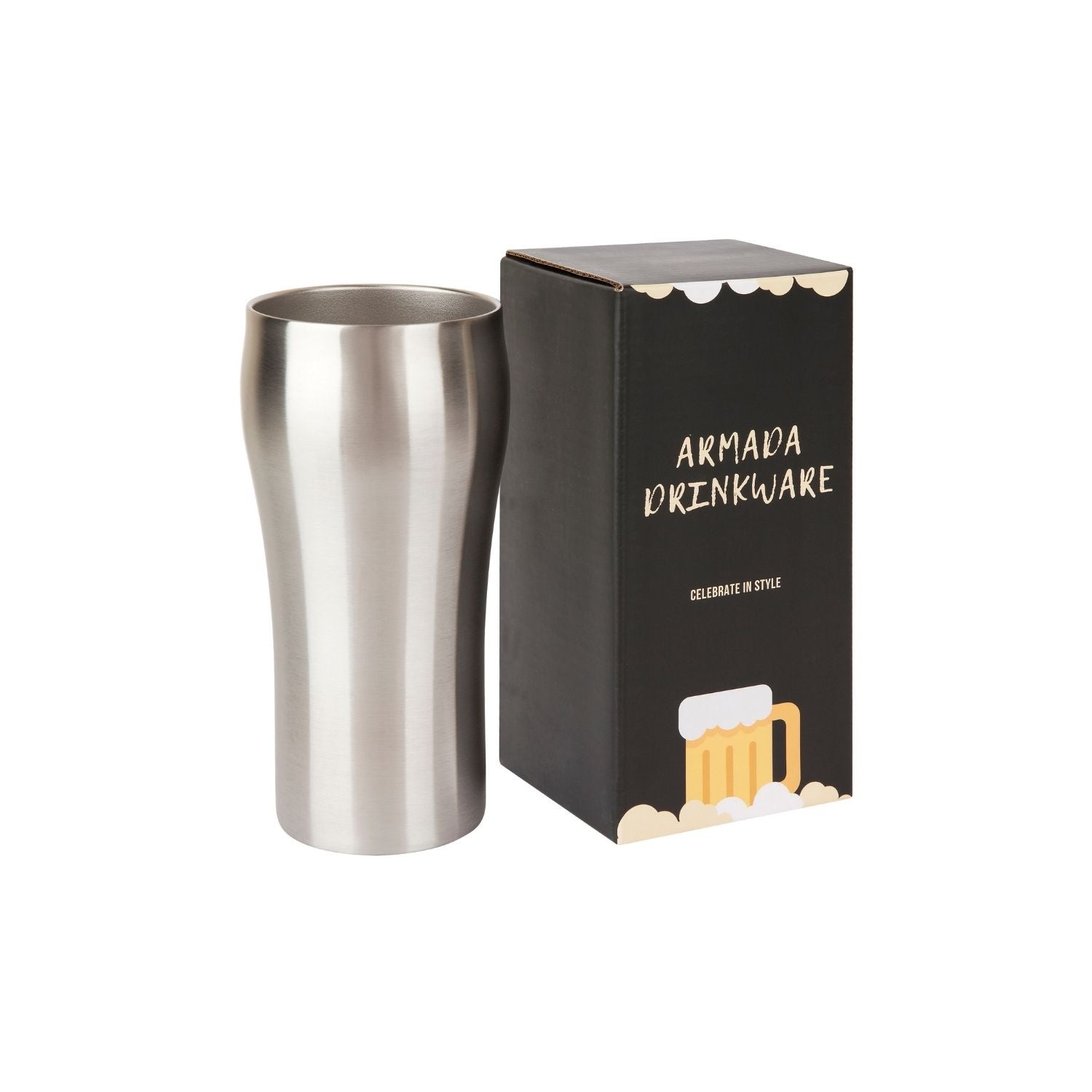 Brushed Stainless Steel Cup Add Engraving Mister Minit