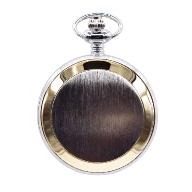 Brushed Two Tone Pocket Watch 2