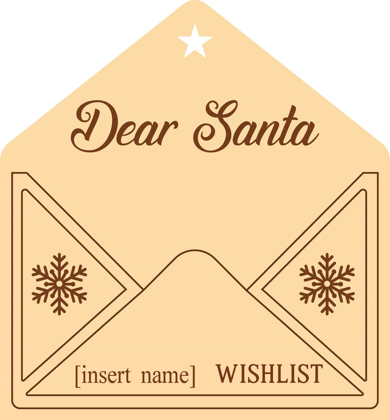 Letter to Santa Envelope Ornament