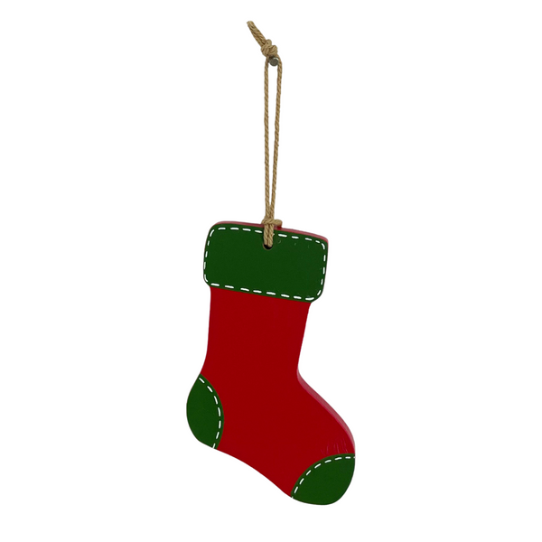 Hanging Stocking Wooden Christmas Keepsake