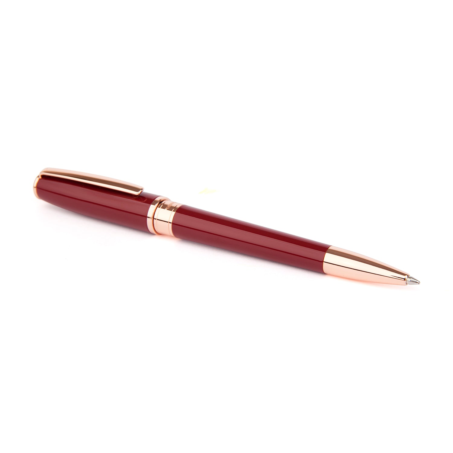 Classic Burgundy & Rose Gold Ballpoint Pen - Add Personalisation