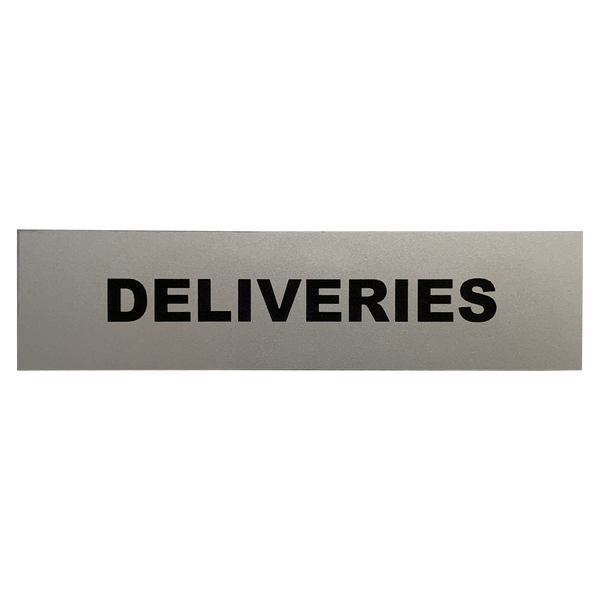 Deliveries Sign