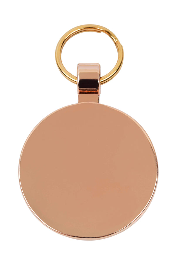 Rose Gold Large Circle Pet Tag