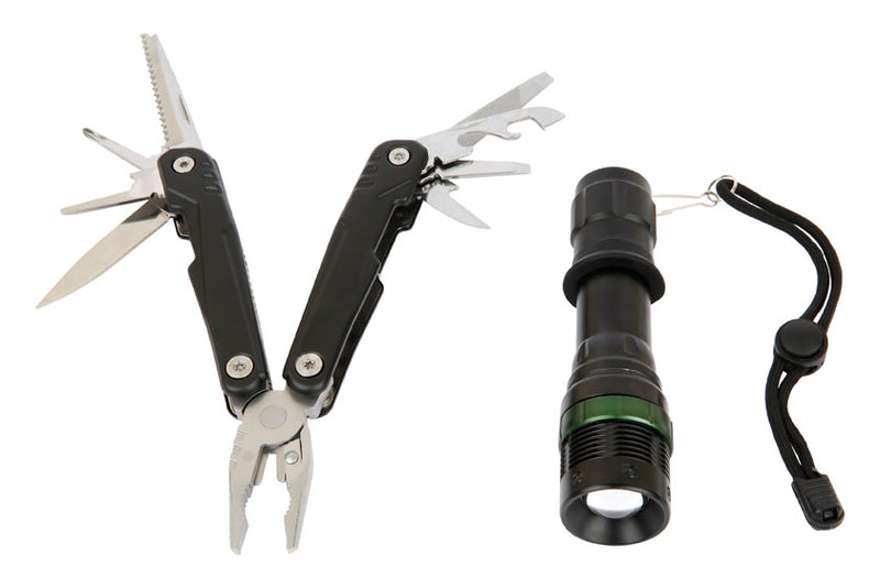 12 in 1 Multi-tool with Pliers & Torch