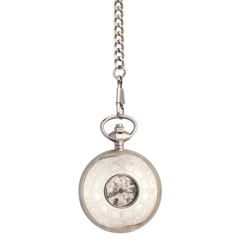 Mechanical Pocket Watch - Stainless Steel - Timeless Personalised Gift