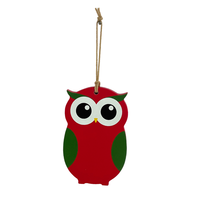 Owl Wooden Christmas Keepsake