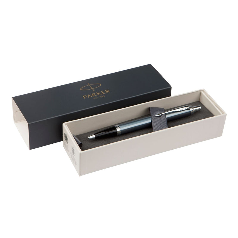 Parker Pen IM Grey Chrome Trim Ballpoint
