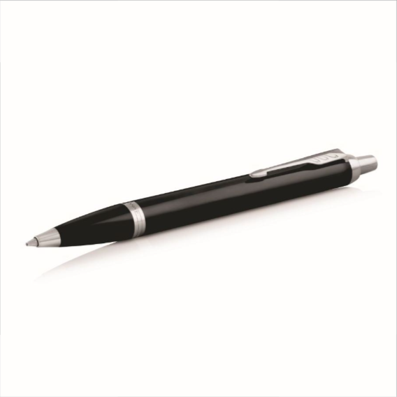 Parker Pen IM Black Lacquer Chrome Trim - Stylish Personalised Gift