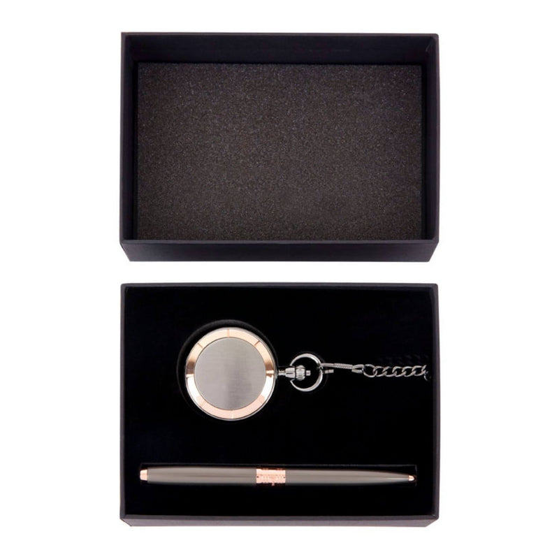 Pen and Pocket Watch Gift Set - Stylish Personalised Gift Idea