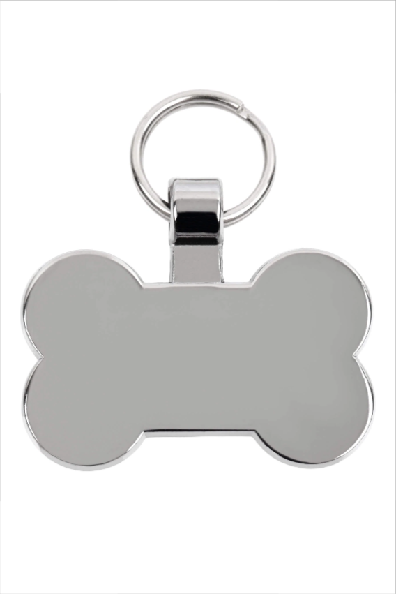Silver Dog Bone Pet Tag Pet Identification Tag Engraved Mister Minit