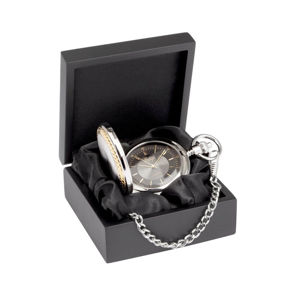 Two Tone Pocket Watch - Classic and Stylish Personalised Gift Idea