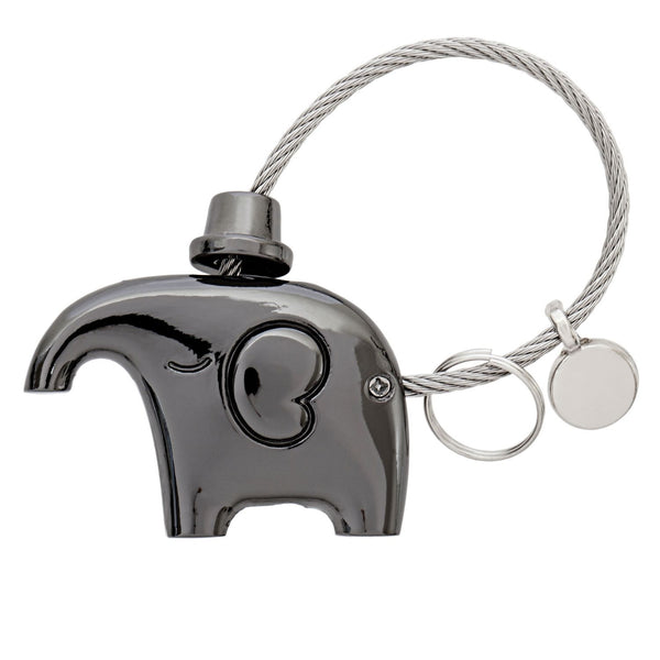 Mister Minit Gun Metal Elephant Keyring