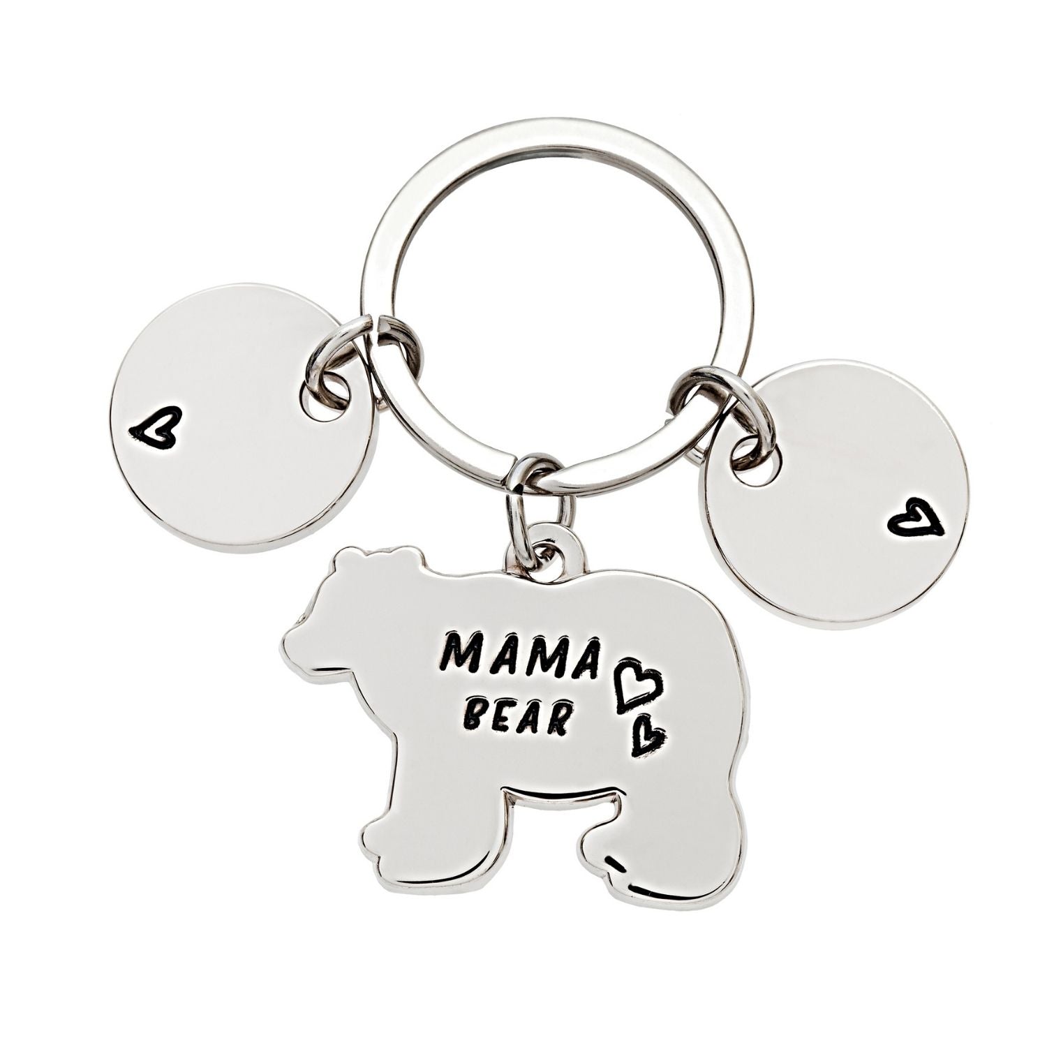 Stainless Steel Papa Bear Charms Keychains Family Jewelry - Temu