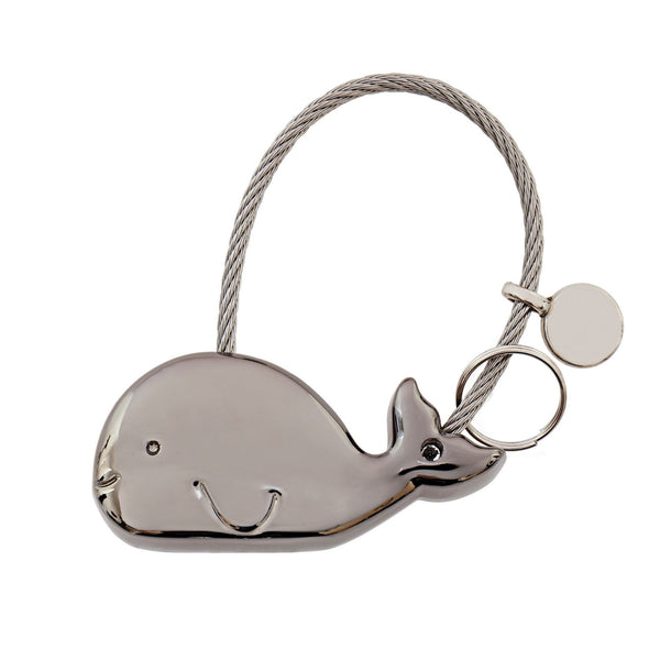 Mister Minit Gun Metal Whale Keyring