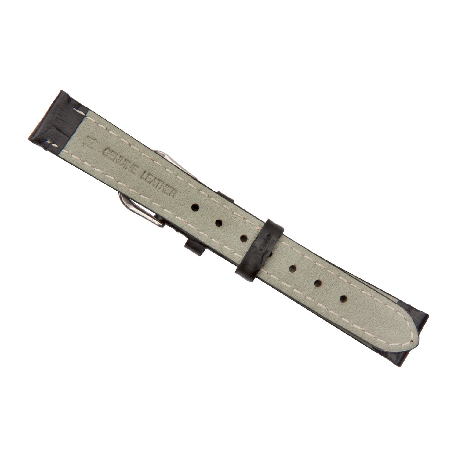 black crocodile watch band 14mm back 2530814