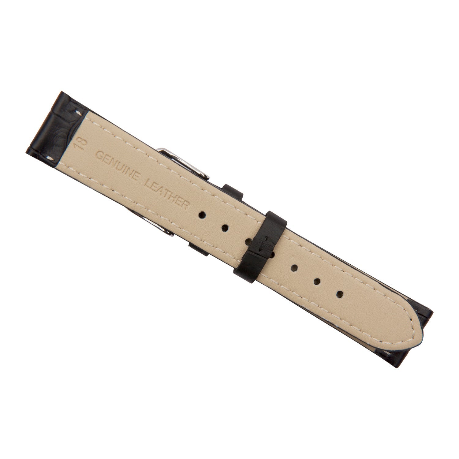 black crocodile watch band 18mm back 2510318