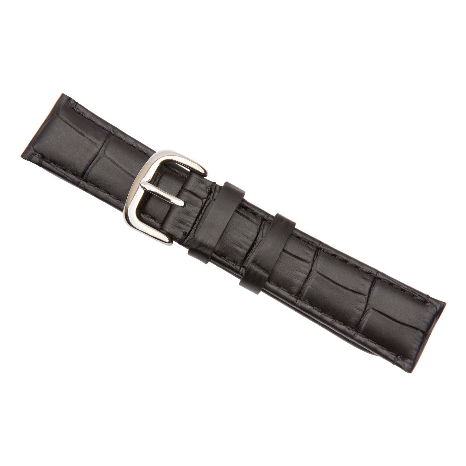 black crocodile watch band 20mm 2530820