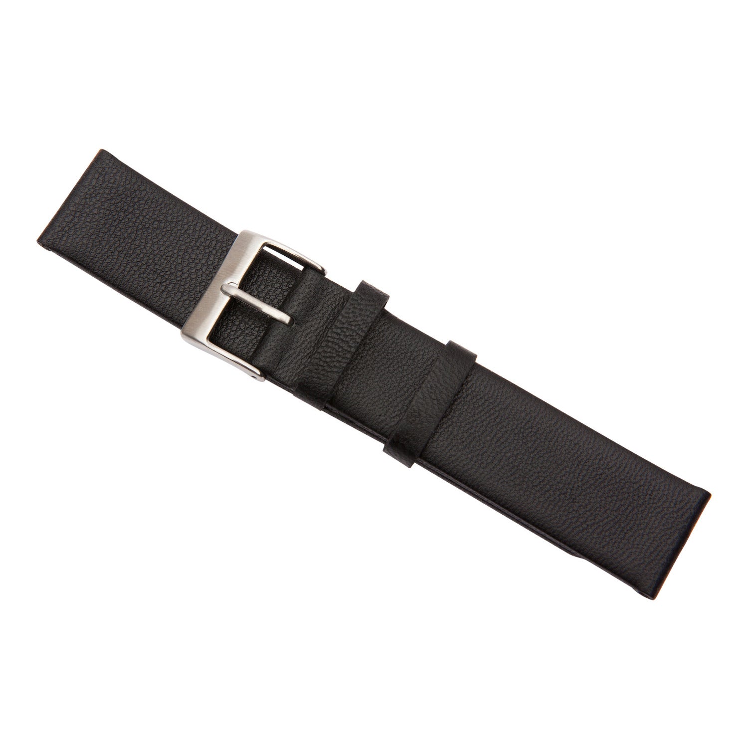 Black Lambskin Leather Watch Band 20mm Mister Minit