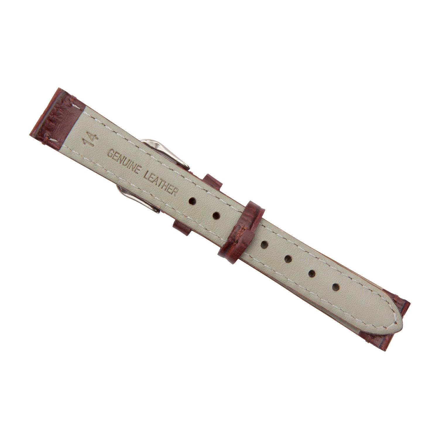 brown crocodile watch band 14mm back 2533814