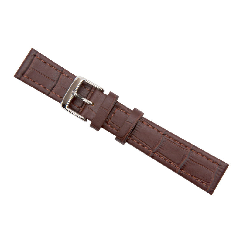 Crocodile Grain Leather Watch Band- 18mm