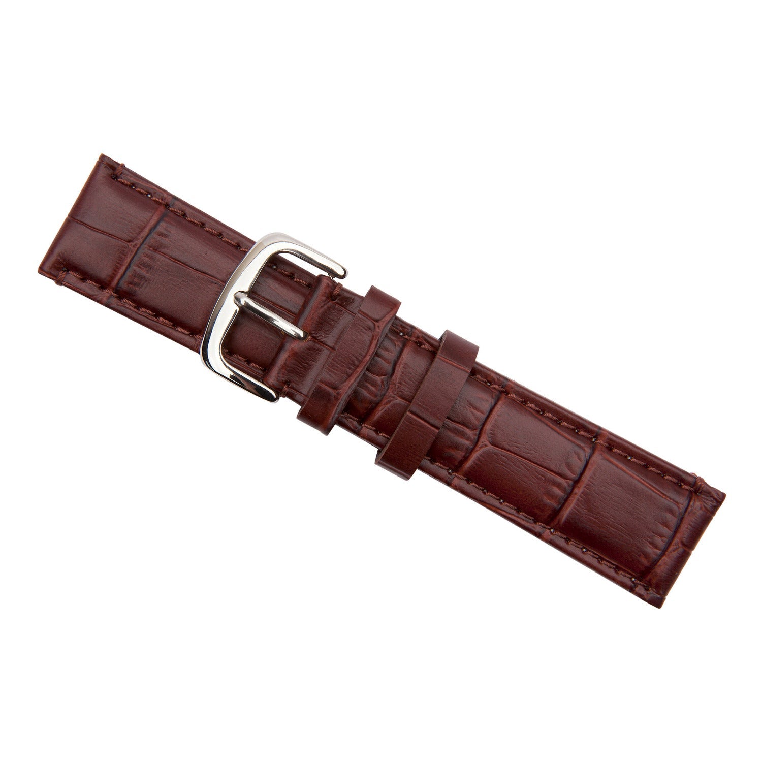 brown crocodile watch band 22mm 2533822