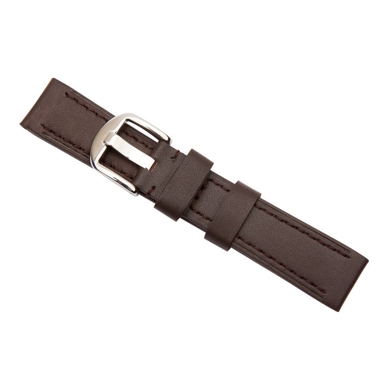 brown industrial calf leather watch band 2515020 20mm 1